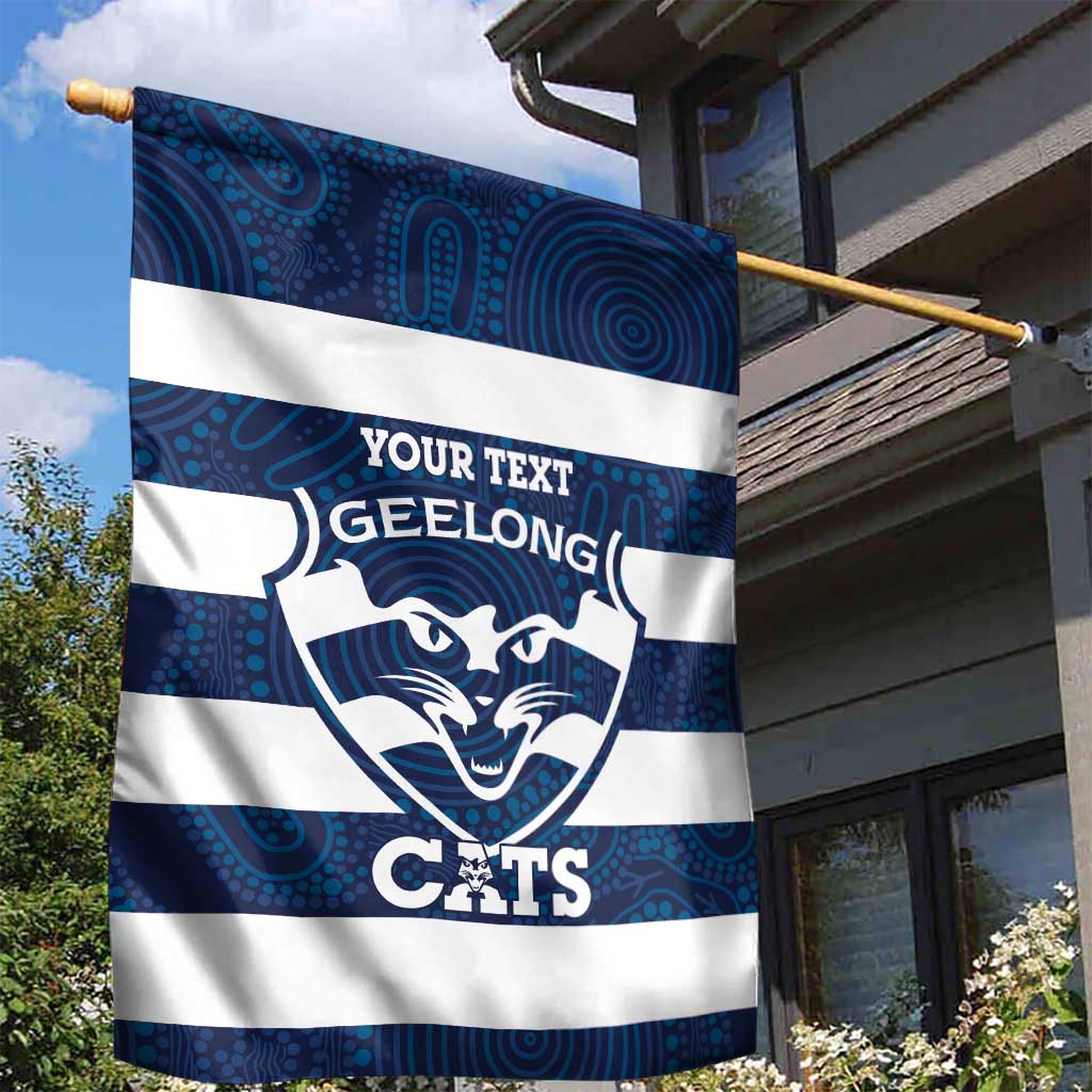 AFL Cats Football Custom Garden Flag Geelong Proud Indigenous Art - Vibe Hoodie