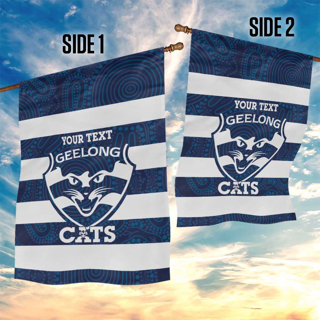 AFL Cats Football Custom Garden Flag Geelong Proud Indigenous Art - Vibe Hoodie