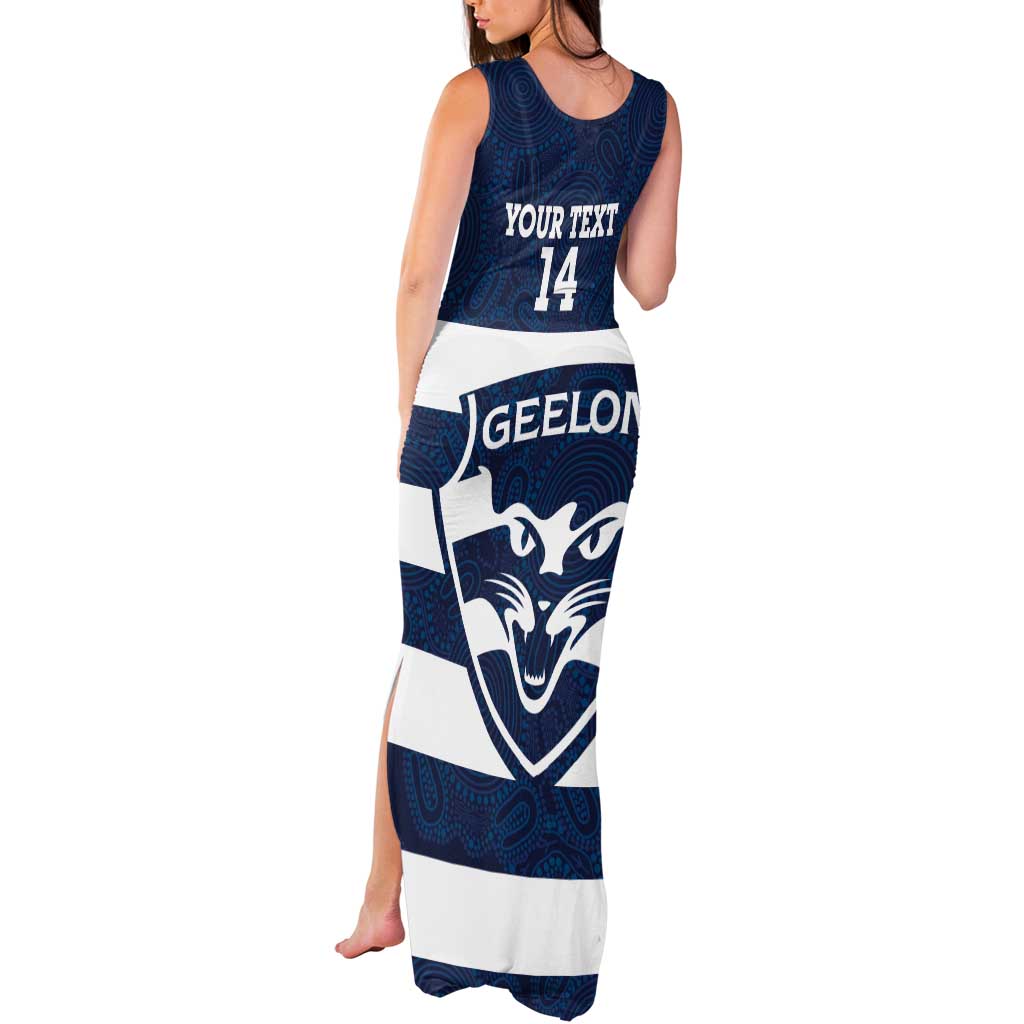 AFL Cats Football Custom Tank Maxi Dress Geelong Proud Indigenous Art - Vibe Hoodie