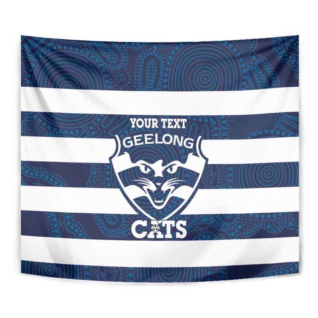 AFL Cats Football Custom Tapestry Geelong Proud Indigenous Art - Vibe Hoodie