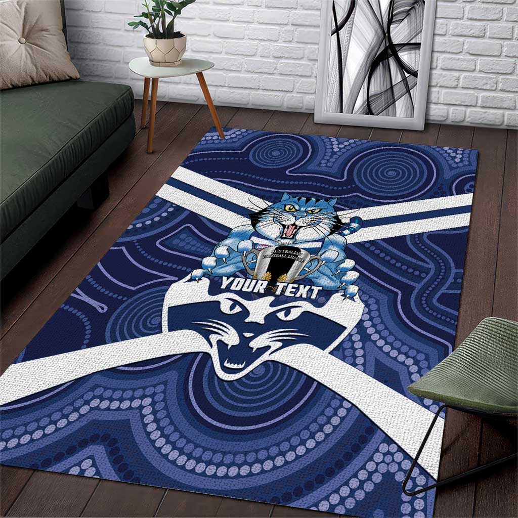 AFL Cats Football Personalised Area Rug Final Geelong Premiers Trophy Aboriginal - Vibe Hoodie