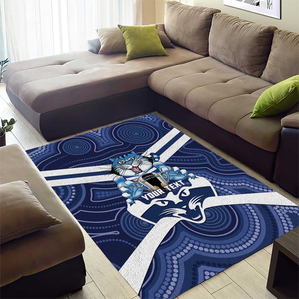 AFL Cats Football Personalised Area Rug Final Geelong Premiers Trophy Aboriginal - Vibe Hoodie