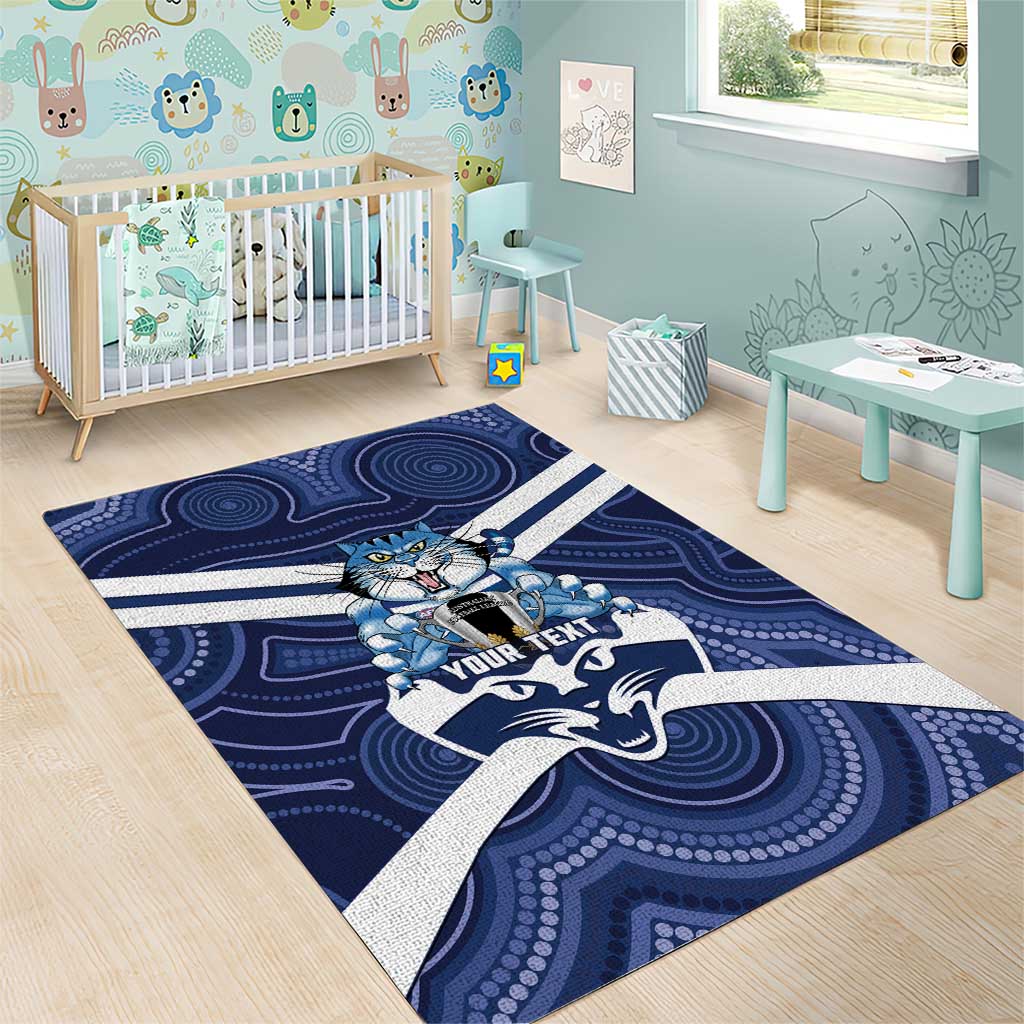AFL Cats Football Personalised Area Rug Final Geelong Premiers Trophy Aboriginal - Vibe Hoodie