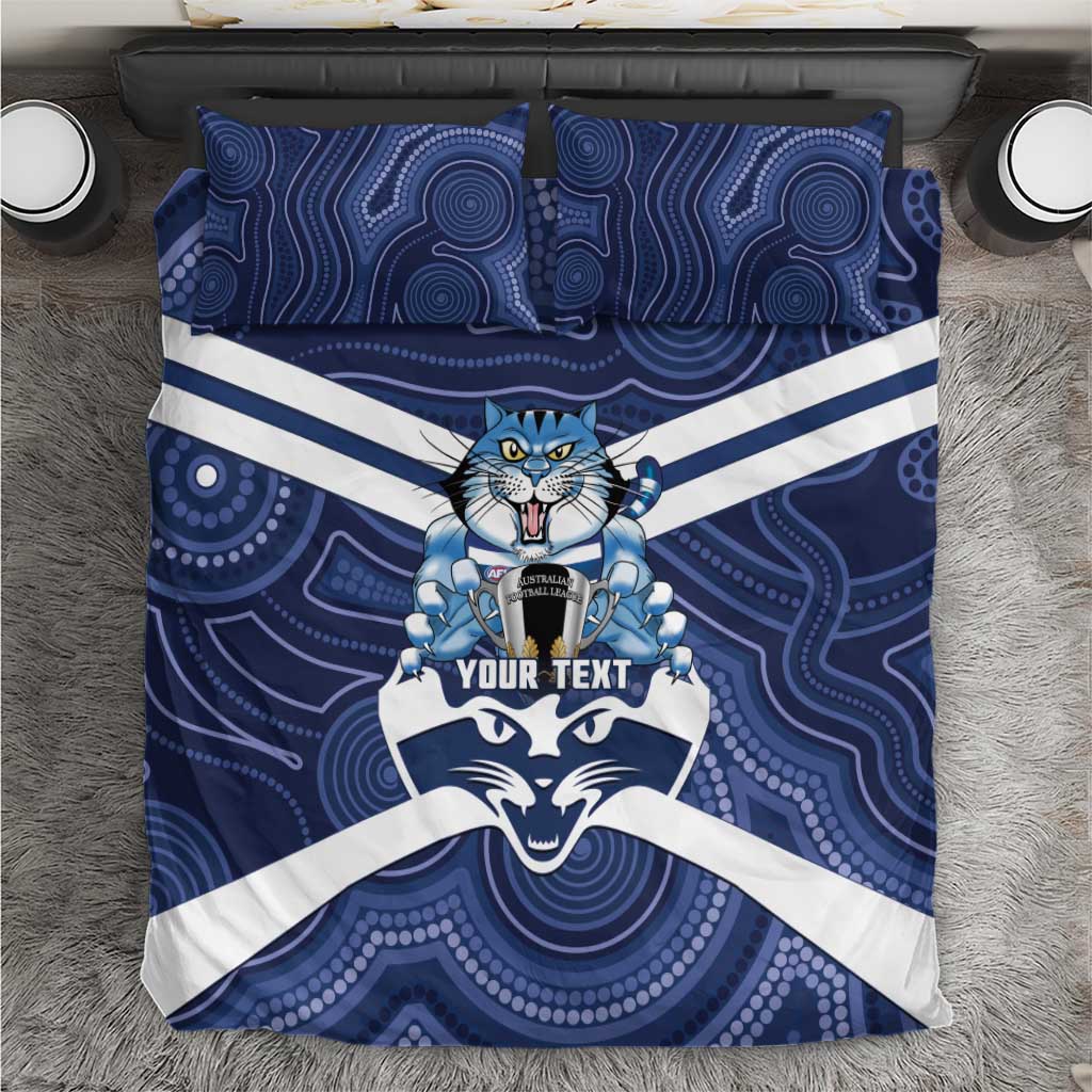 AFL Cats Football Personalised Bedding Set Final Geelong Premiers Trophy Aboriginal - Vibe Hoodie