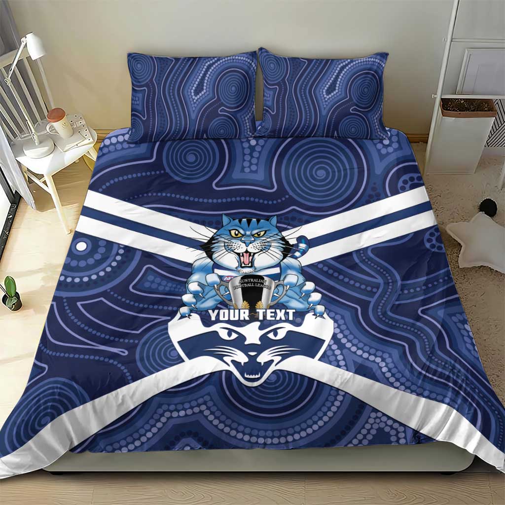 AFL Cats Football Personalised Bedding Set Final Geelong Premiers Trophy Aboriginal - Vibe Hoodie