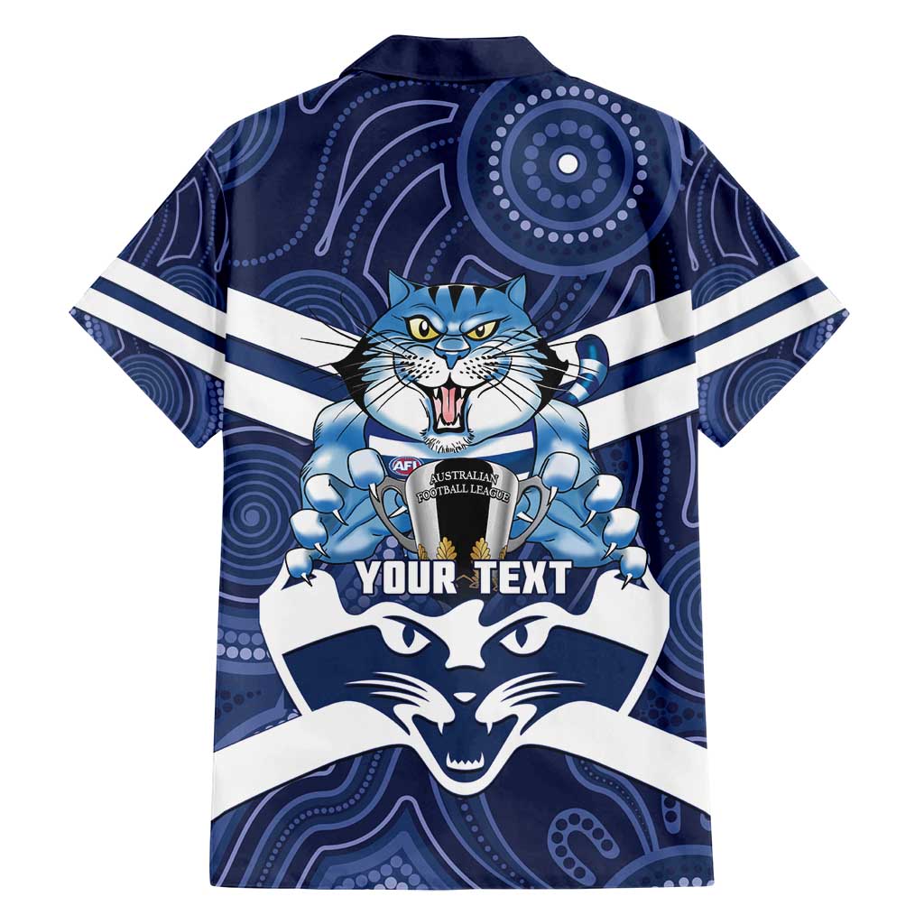 AFL Cats Football Personalised Family Matching Tank Maxi Dress and Hawaiian Shirt Final Geelong Premiers Trophy Aboriginal - Vibe Hoodie
