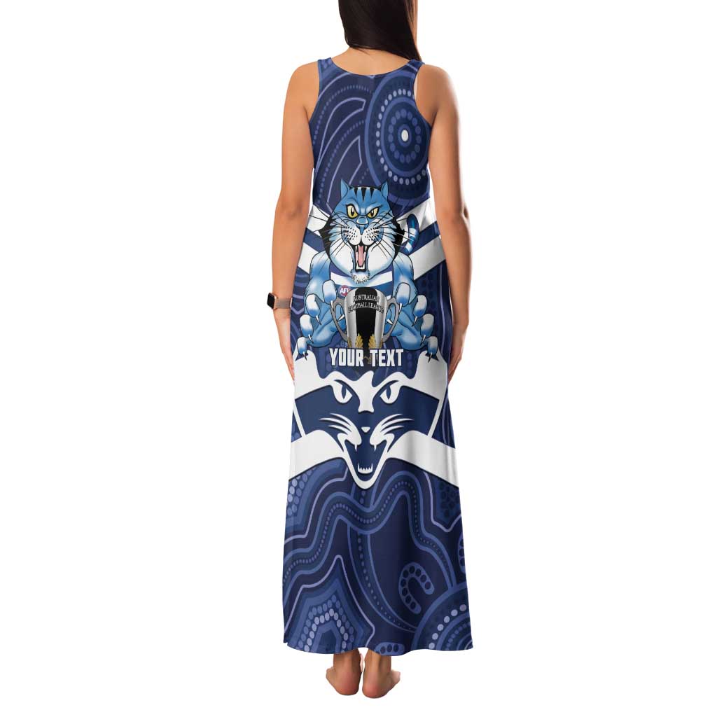 AFL Cats Football Personalised Family Matching Tank Maxi Dress and Hawaiian Shirt Final Geelong Premiers Trophy Aboriginal - Vibe Hoodie