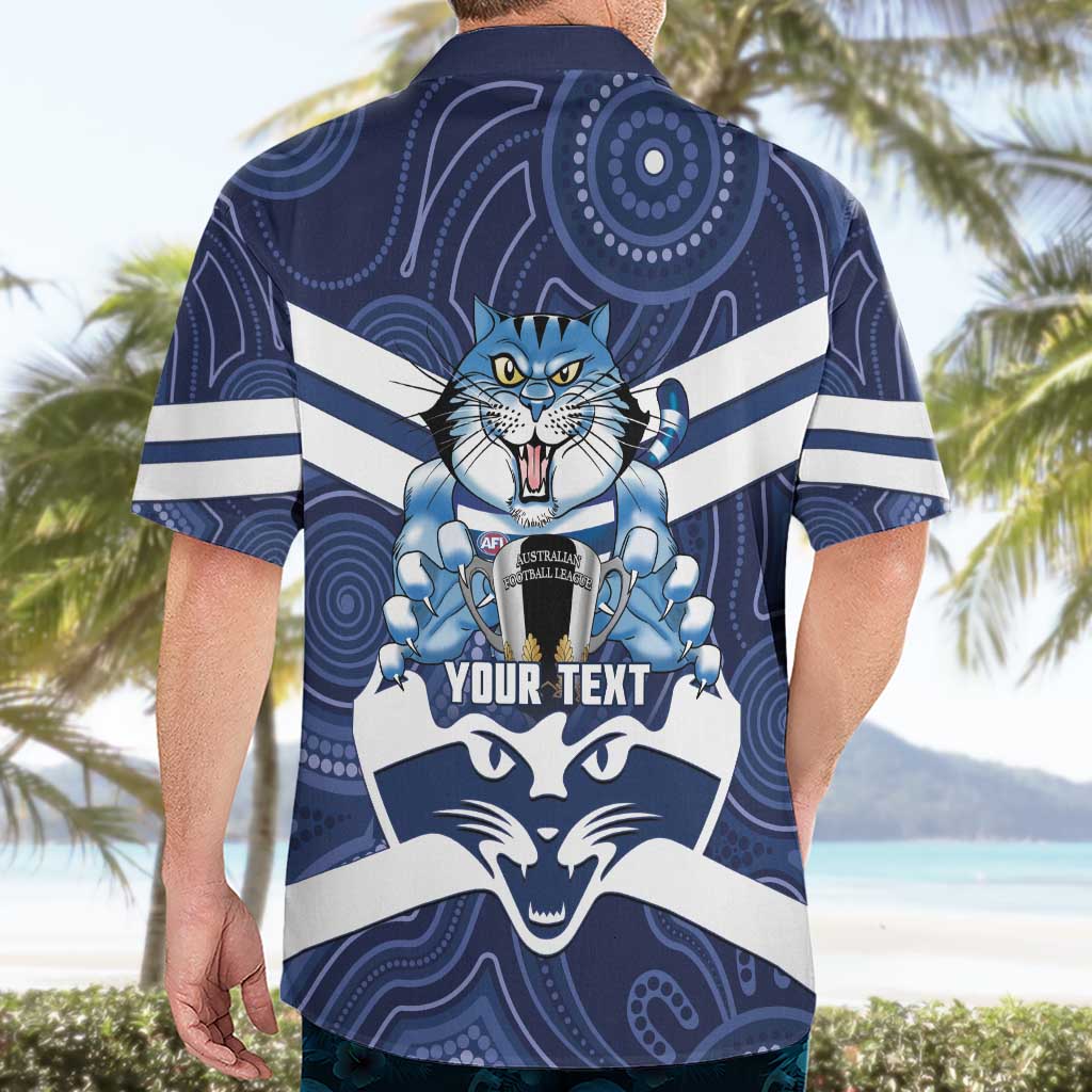 AFL Cats Football Personalised Hawaiian Shirt Final Geelong Premiers Trophy Aboriginal - Vibe Hoodie
