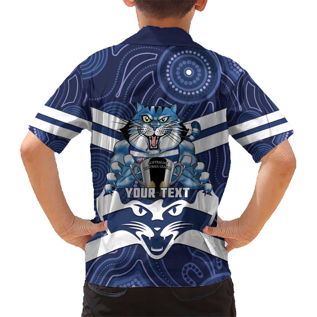 AFL Cats Football Personalised Hawaiian Shirt Final Geelong Premiers Trophy Aboriginal - Vibe Hoodie