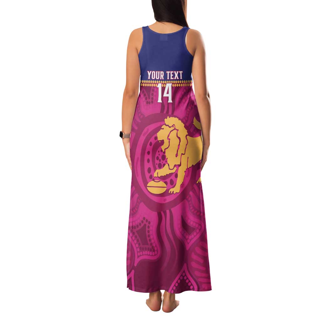 AFL Lions Football Custom Family Matching Tank Maxi Dress and Hawaiian Shirt Brisbane Fight For Victory Indigenous Art - Vibe Hoodie