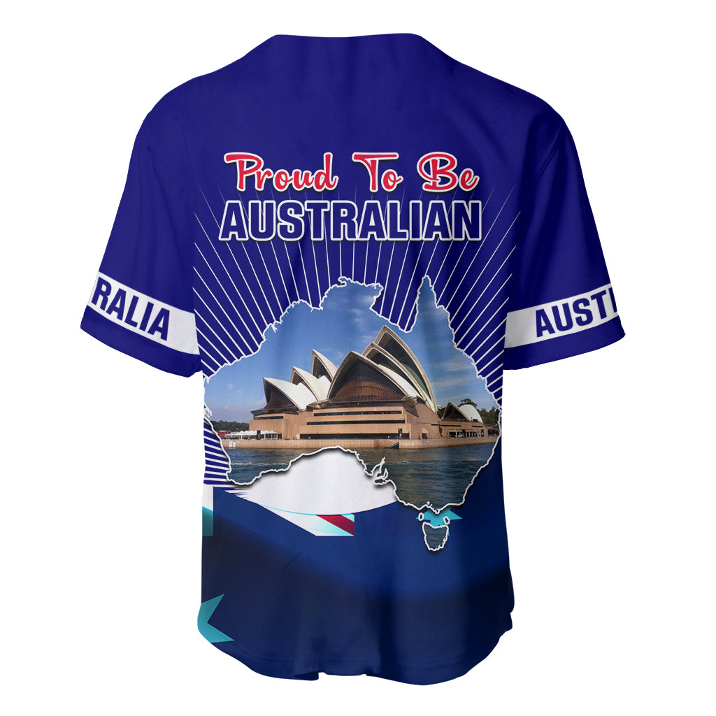 Australia Day Baseball Jersey 2024 Proud To Be Australian Flag Color - Vibe Hoodie Shop