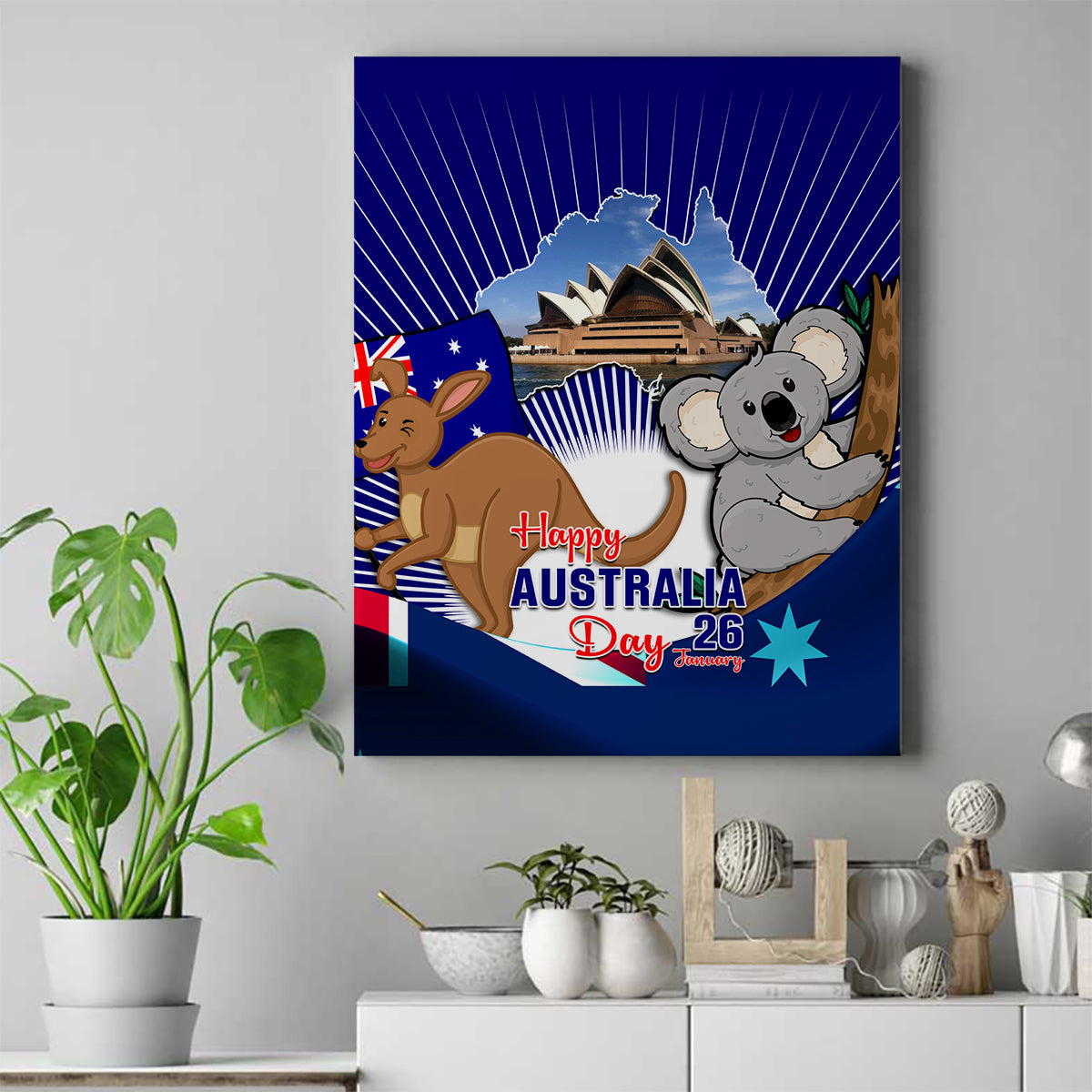 australia-day-canvas-wall-art-2024-proud-to-be-australian-flag-color