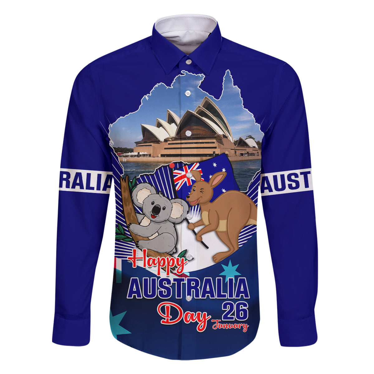 australia-day-family-matching-long-sleeve-bodycon-dress-and-hawaiian-shirt-2024-proud-to-be-australian-flag-color