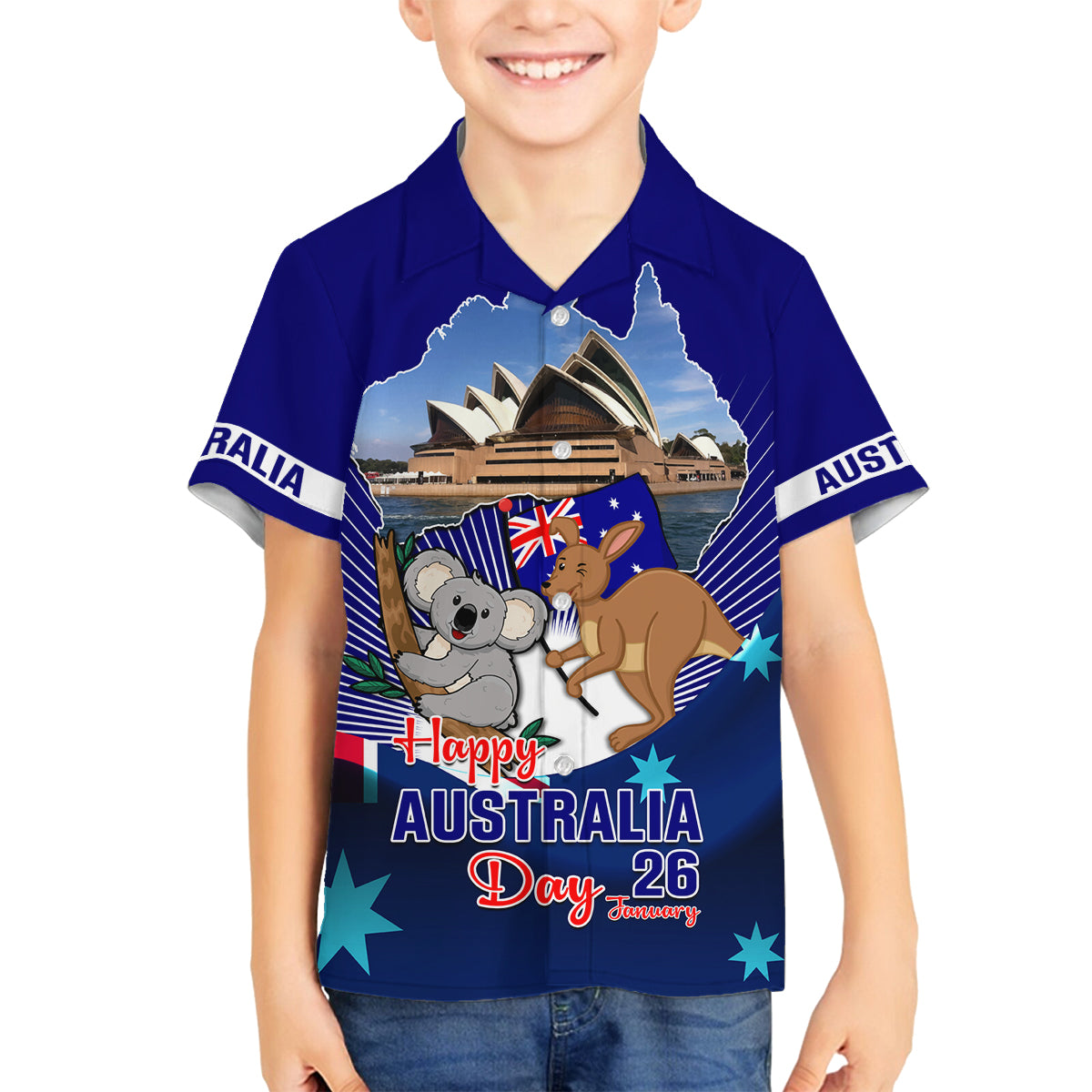 australia-day-family-matching-long-sleeve-bodycon-dress-and-hawaiian-shirt-2024-proud-to-be-australian-flag-color