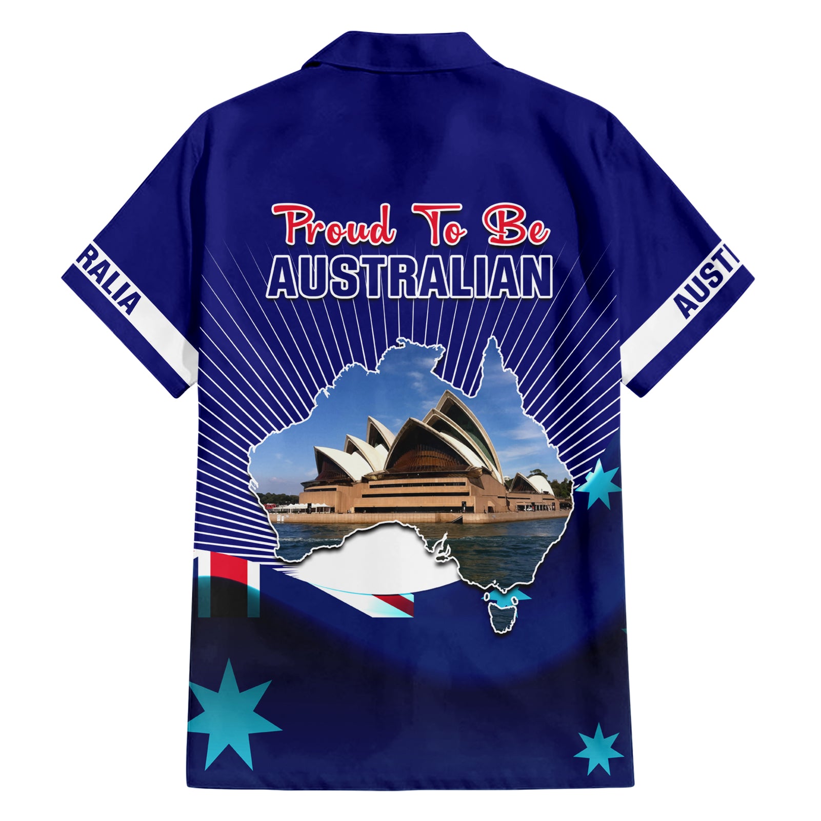 Australia Day Hawaiian Shirt 2024 Proud To Be Australian Flag Color - Vibe Hoodie Shop