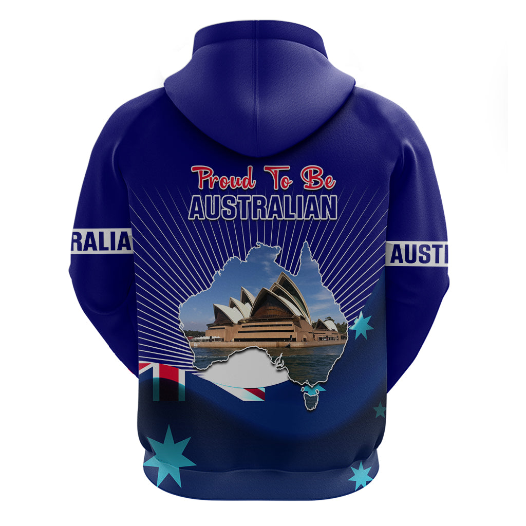 Australia Day Hoodie 2024 Proud To Be Australian Flag Color - Vibe Hoodie Shop