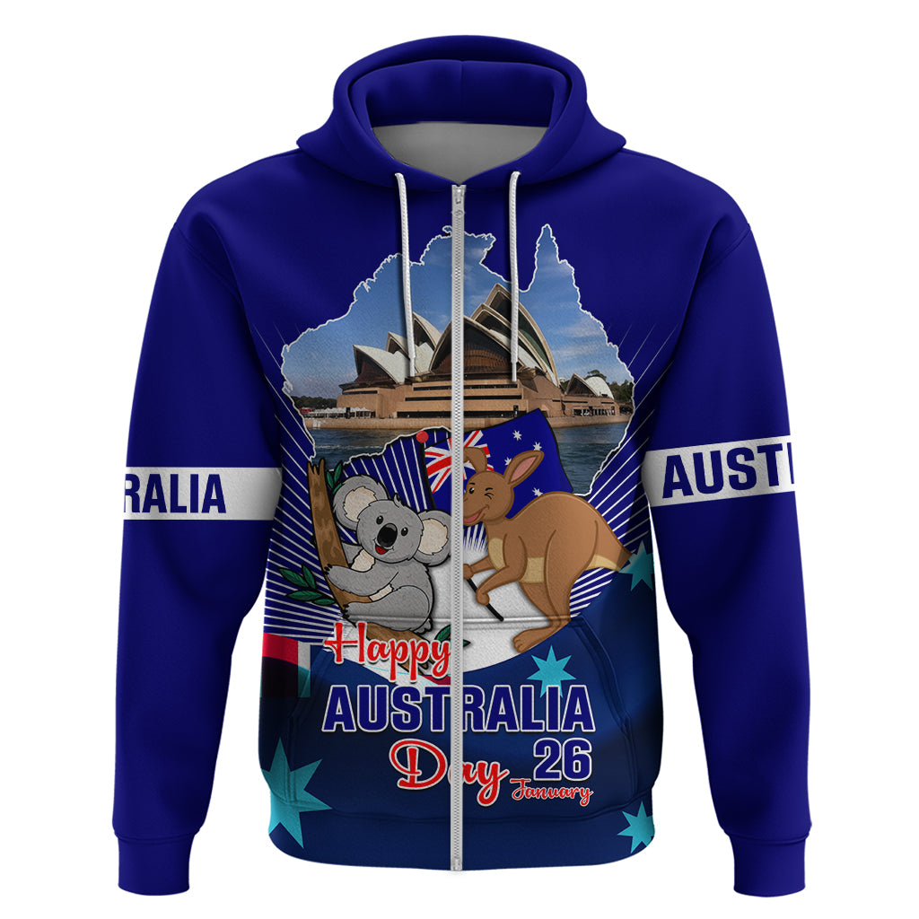 Australia Day Hoodie 2024 Proud To Be Australian Flag Color - Vibe Hoodie Shop