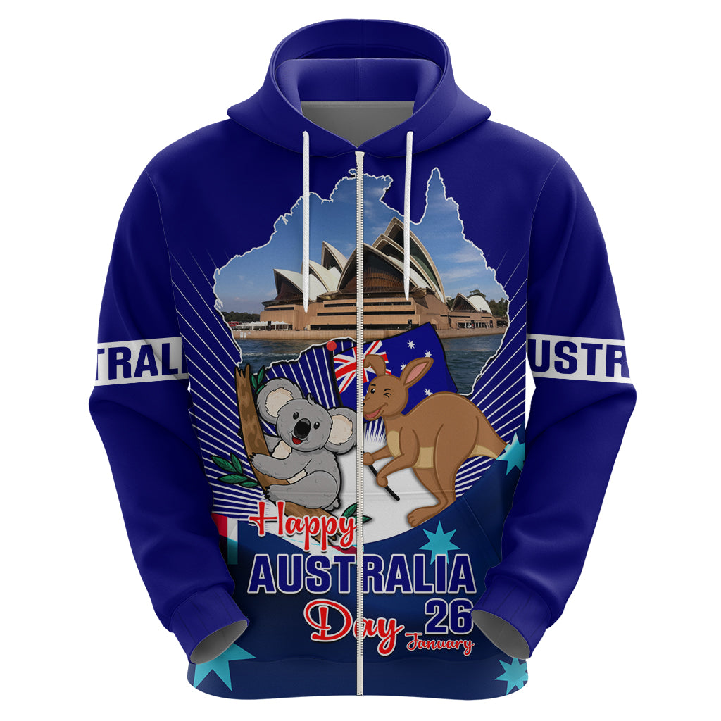 Australia Day Hoodie 2024 Proud To Be Australian Flag Color - Vibe Hoodie Shop