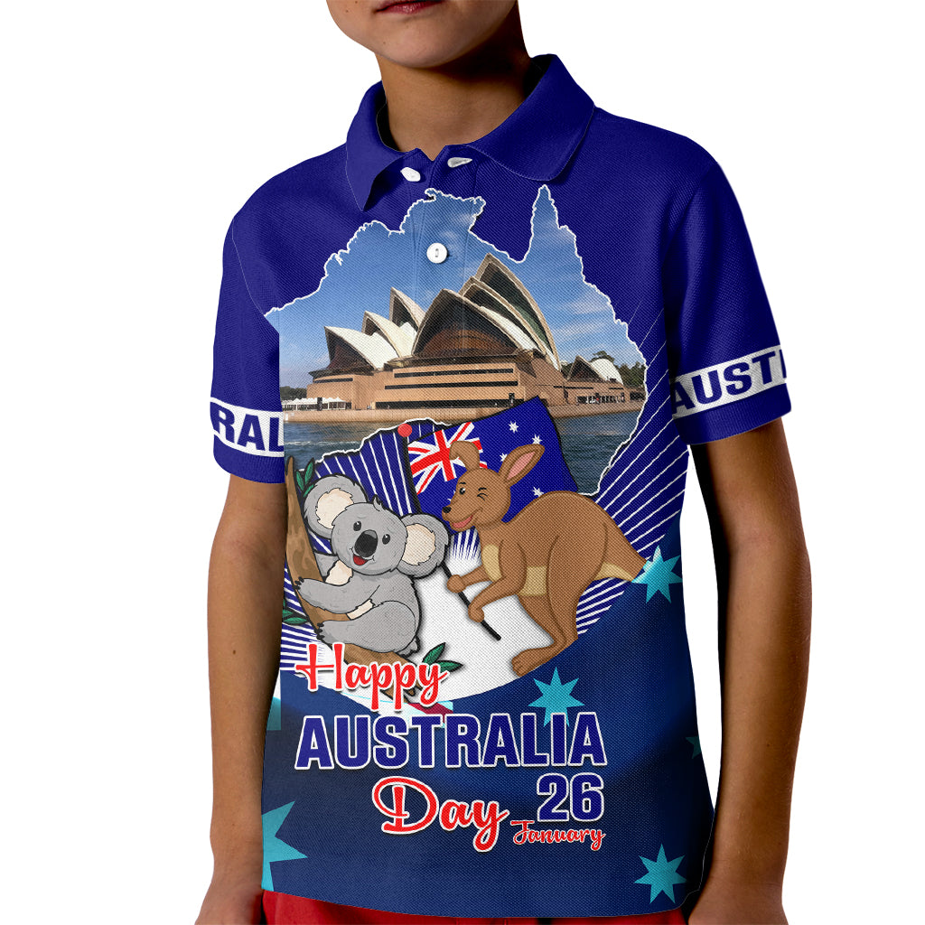 Australia Day Kid Polo Shirt 2024 Proud To Be Australian Flag Color - Vibe Hoodie Shop