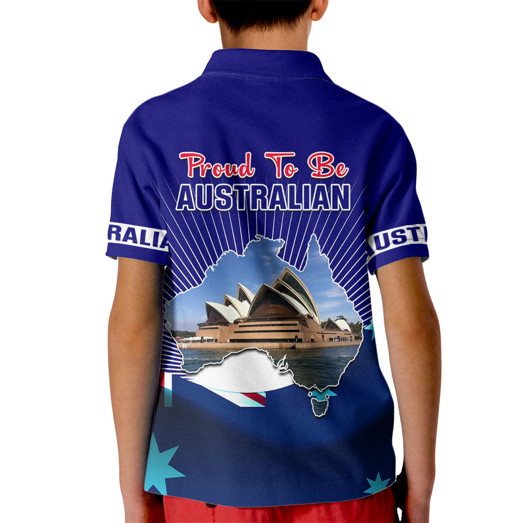 Australia Day Kid Polo Shirt 2024 Proud To Be Australian Flag Color - Vibe Hoodie Shop