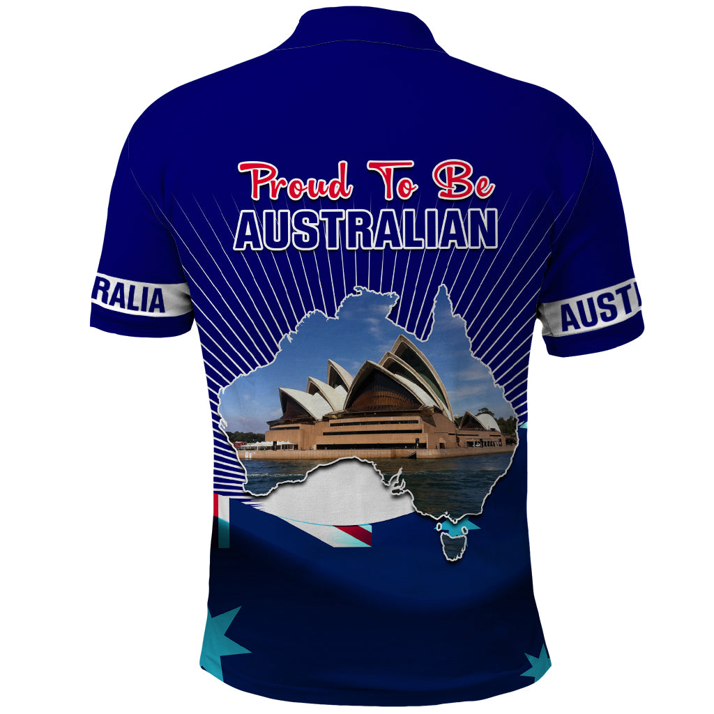 Australia Day Polo Shirt 2024 Proud To Be Australian Flag Color - Vibe Hoodie Shop