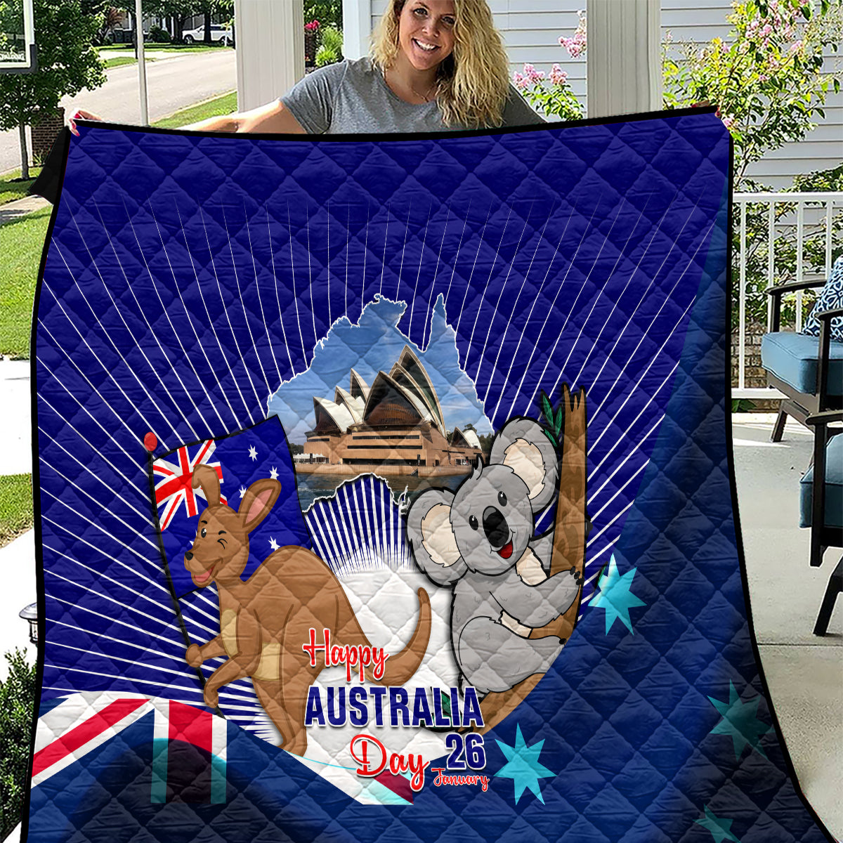 Australia Day Quilt 2024 Proud To Be Australian Flag Color - Vibe Hoodie Shop