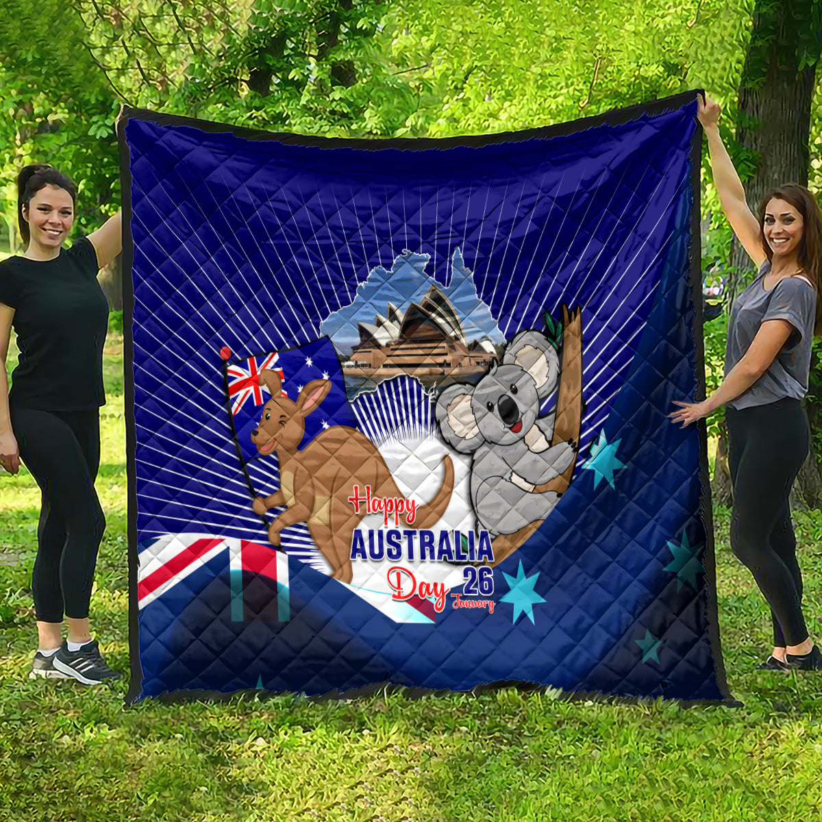 Australia Day Quilt 2024 Proud To Be Australian Flag Color - Vibe Hoodie Shop