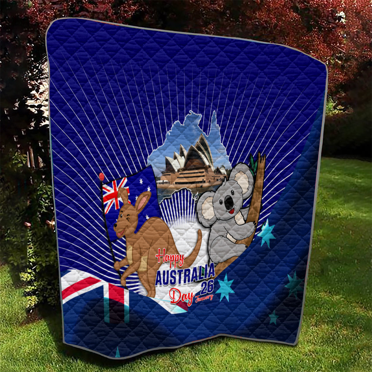 Australia Day Quilt 2024 Proud To Be Australian Flag Color - Vibe Hoodie Shop