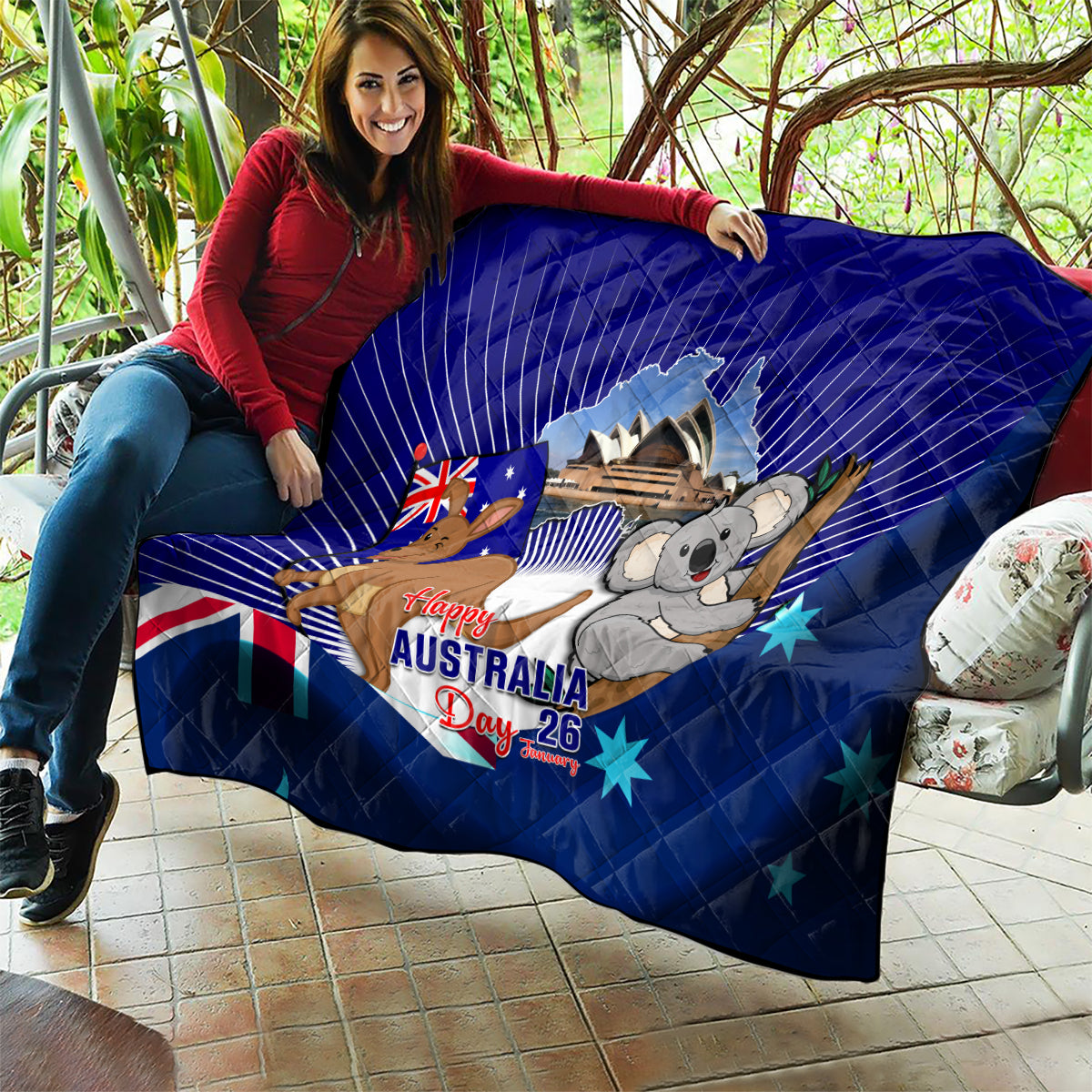 Australia Day Quilt 2024 Proud To Be Australian Flag Color - Vibe Hoodie Shop