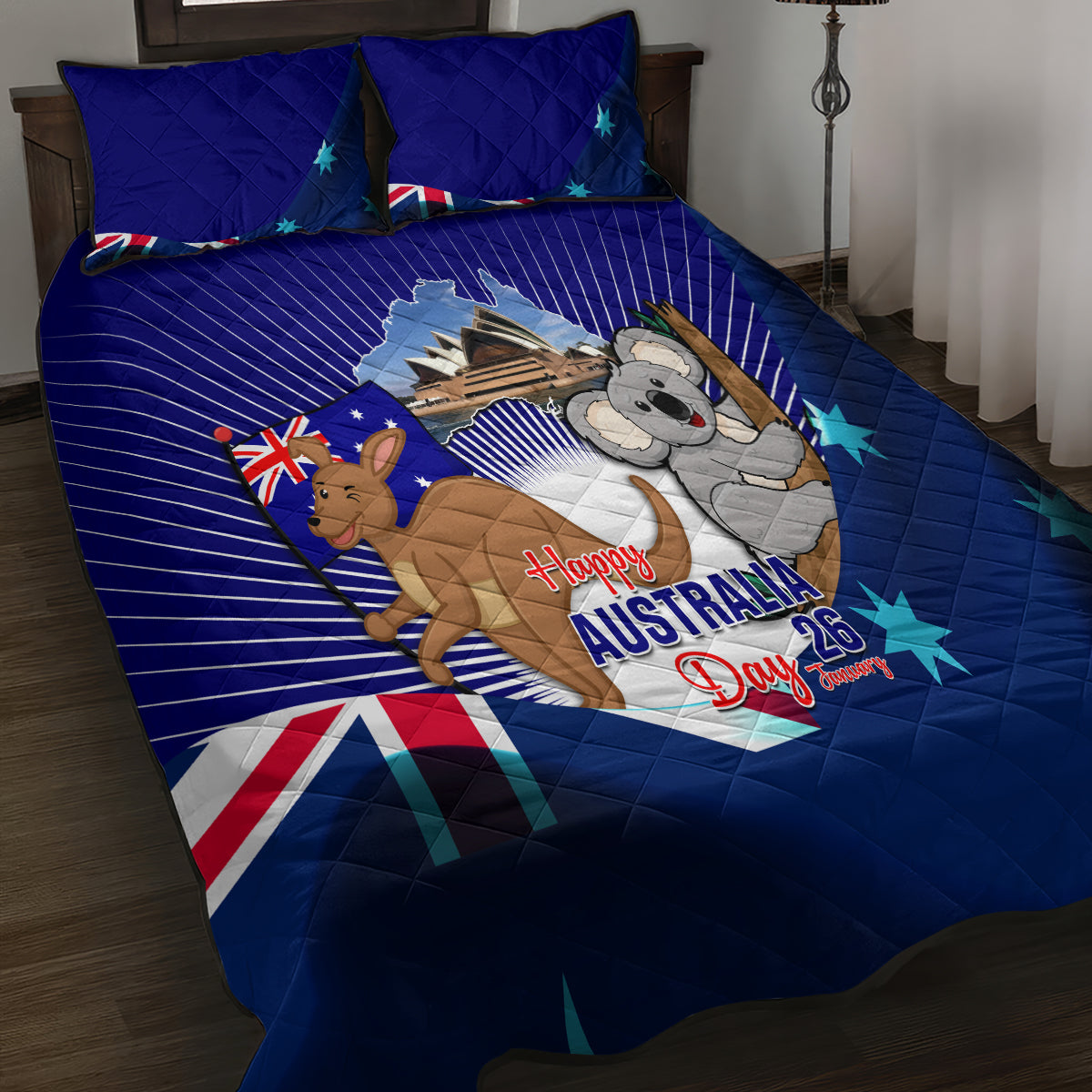 Australia Day Quilt Bed Set 2024 Proud To Be Australian Flag Color - Vibe Hoodie Shop