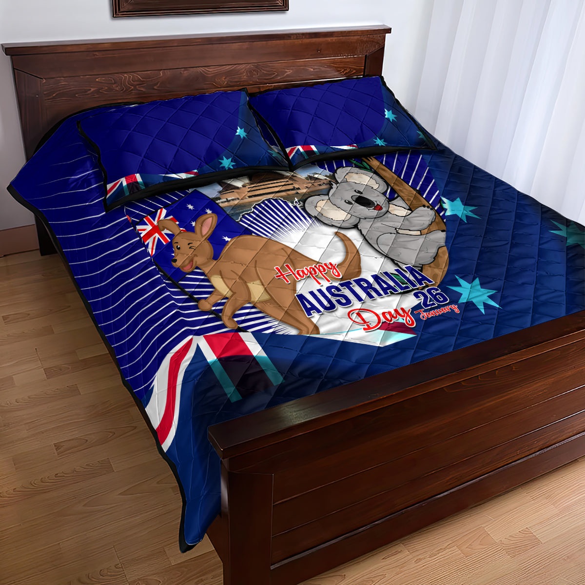 Australia Day Quilt Bed Set 2024 Proud To Be Australian Flag Color - Vibe Hoodie Shop