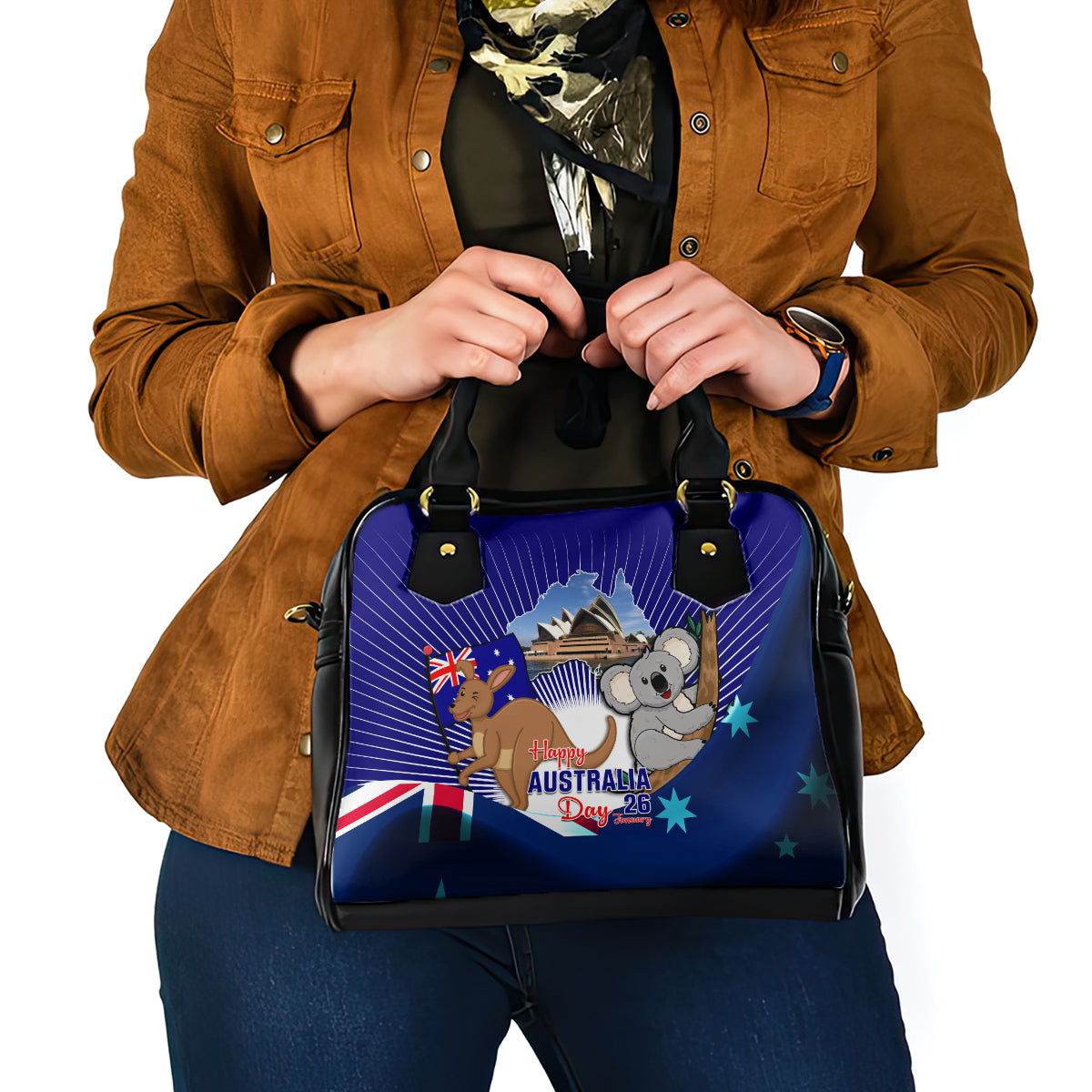 Australia Day Shoulder Handbag 2024 Proud To Be Australian Flag Color - Vibe Hoodie Shop