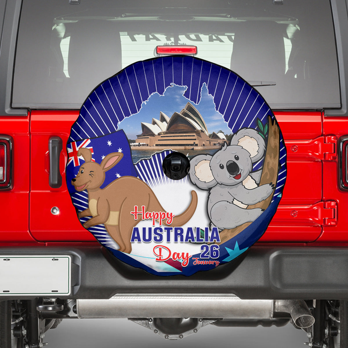 Australia Day Spare Tire Cover 2024 Proud To Be Australian Flag Color - Vibe Hoodie Shop