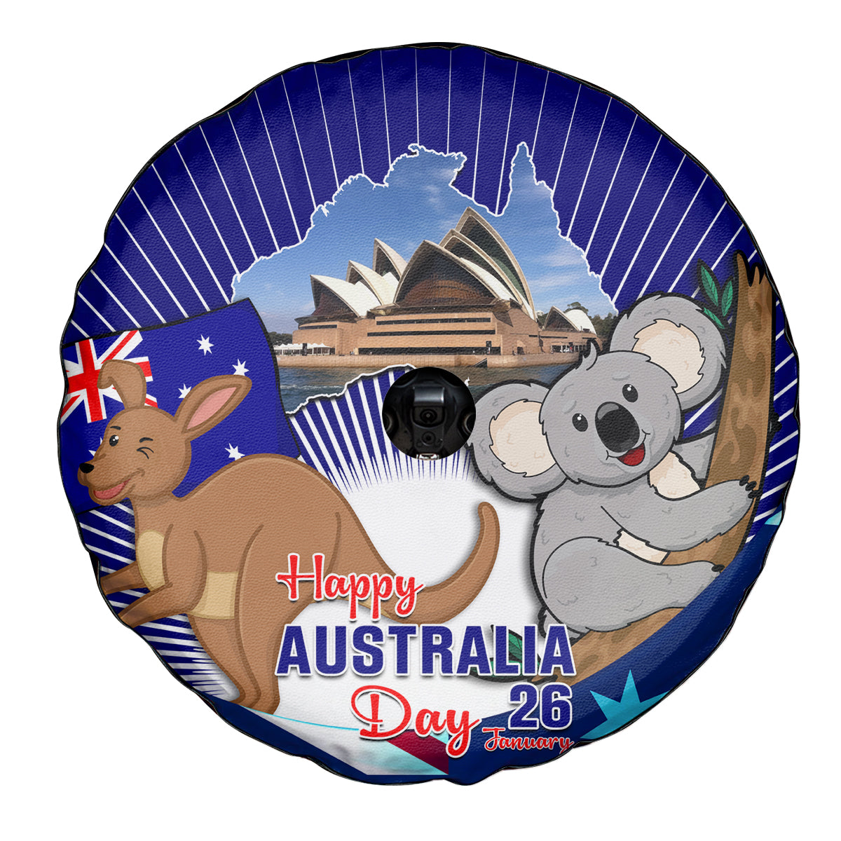 Australia Day Spare Tire Cover 2024 Proud To Be Australian Flag Color - Vibe Hoodie Shop