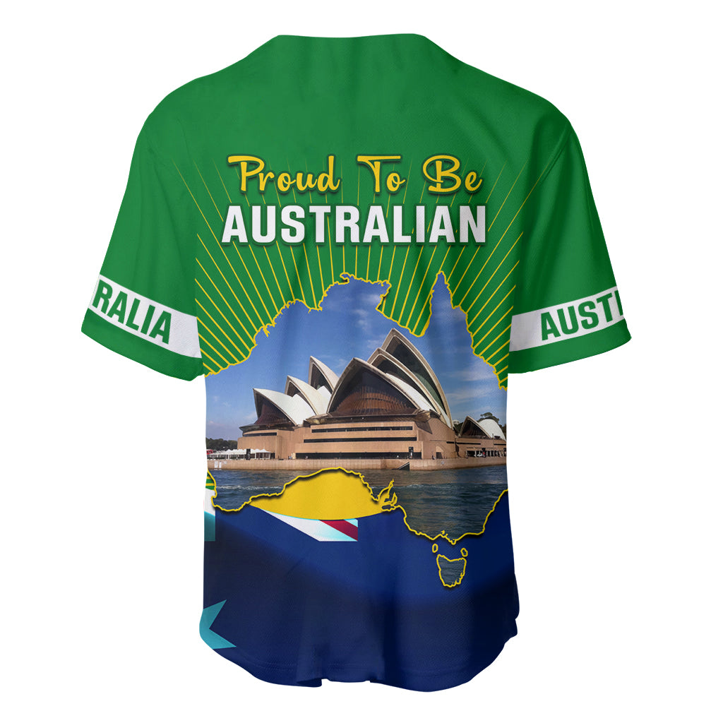 Australia Day Baseball Jersey 2024 Proud To Be Australian National Color - Vibe Hoodie Shop