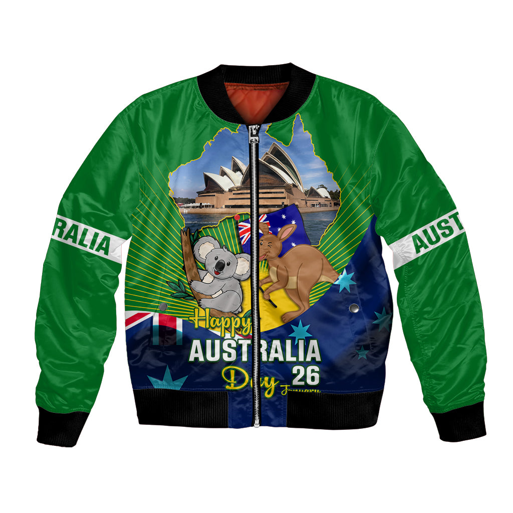 Australia Day Bomber Jacket 2024 Proud To Be Australian National Color - Vibe Hoodie Shop