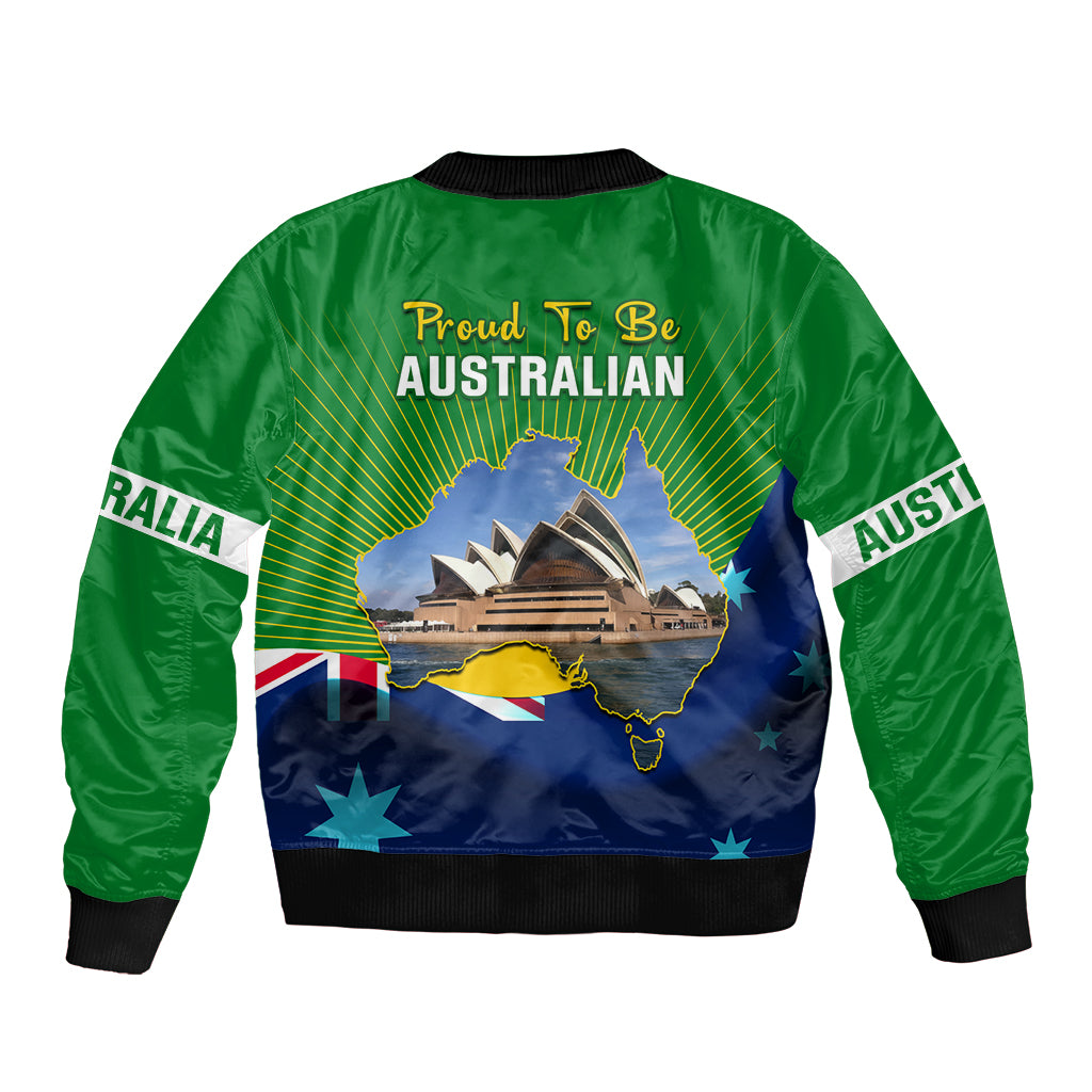 Australia Day Bomber Jacket 2024 Proud To Be Australian National Color - Vibe Hoodie Shop