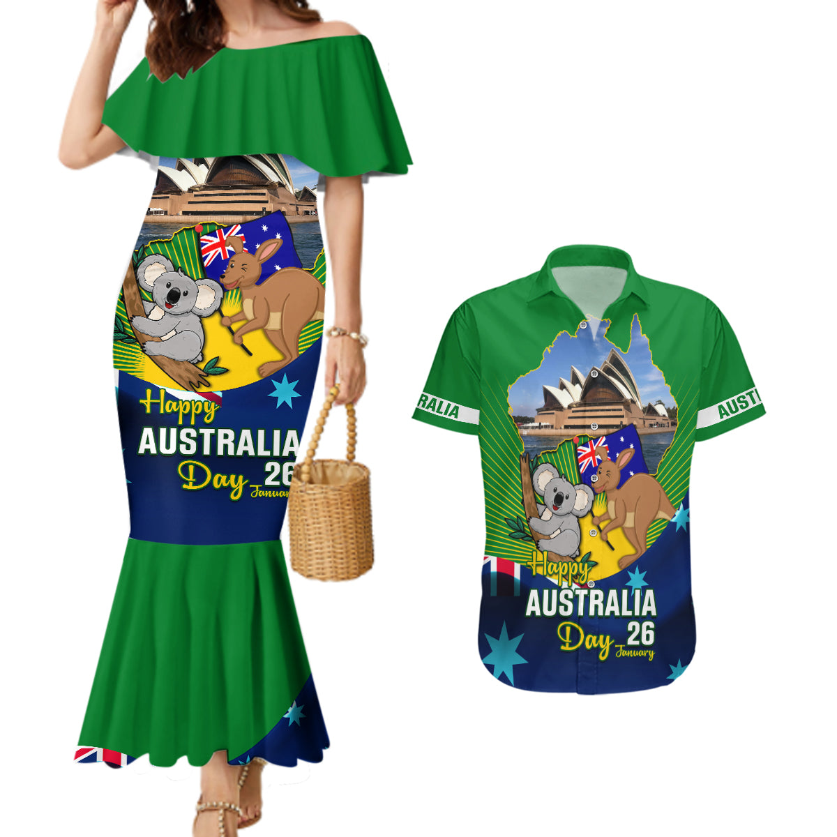 australia-day-couples-matching-mermaid-dress-and-hawaiian-shirt-2024-proud-to-be-australian-national-color