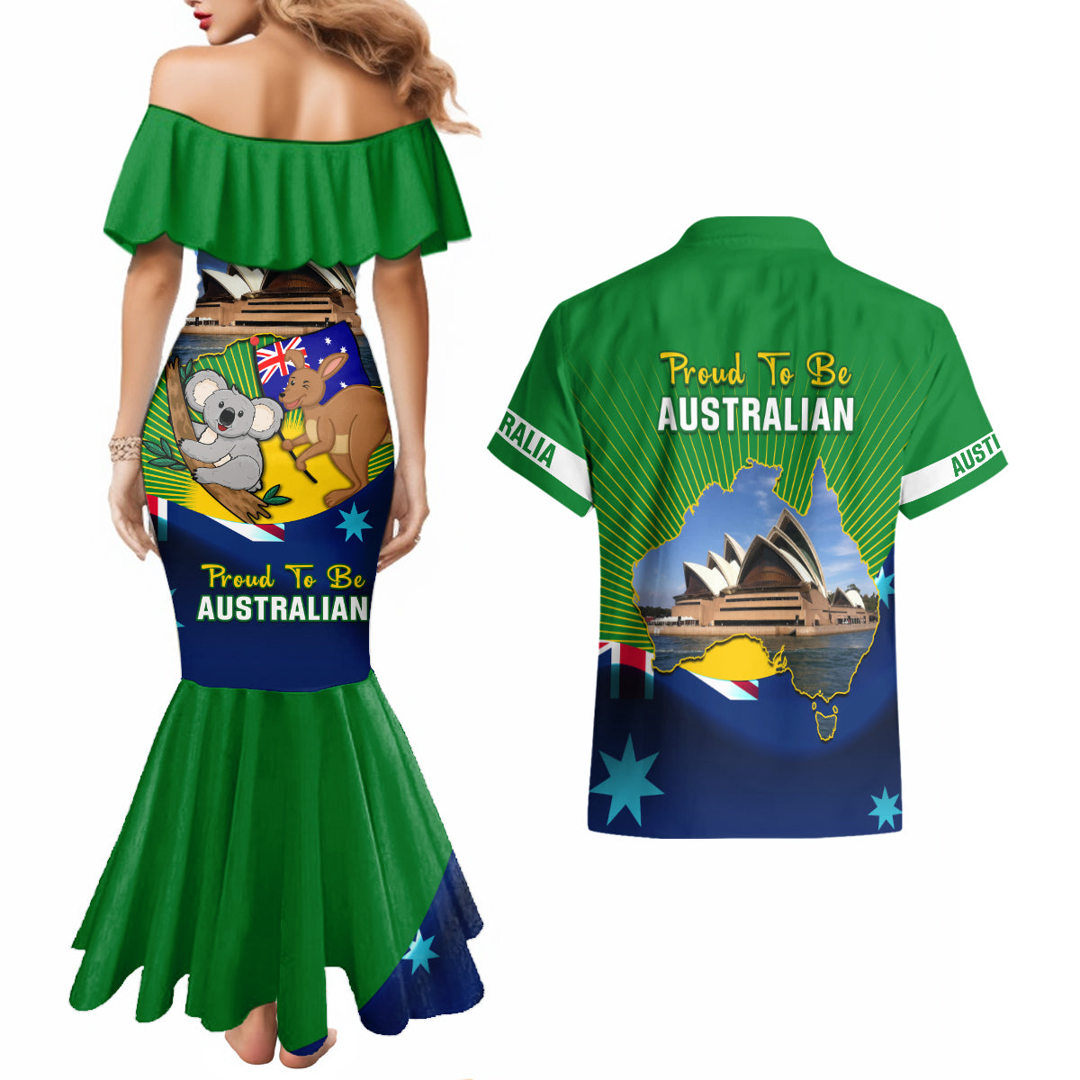 australia-day-couples-matching-mermaid-dress-and-hawaiian-shirt-2024-proud-to-be-australian-national-color