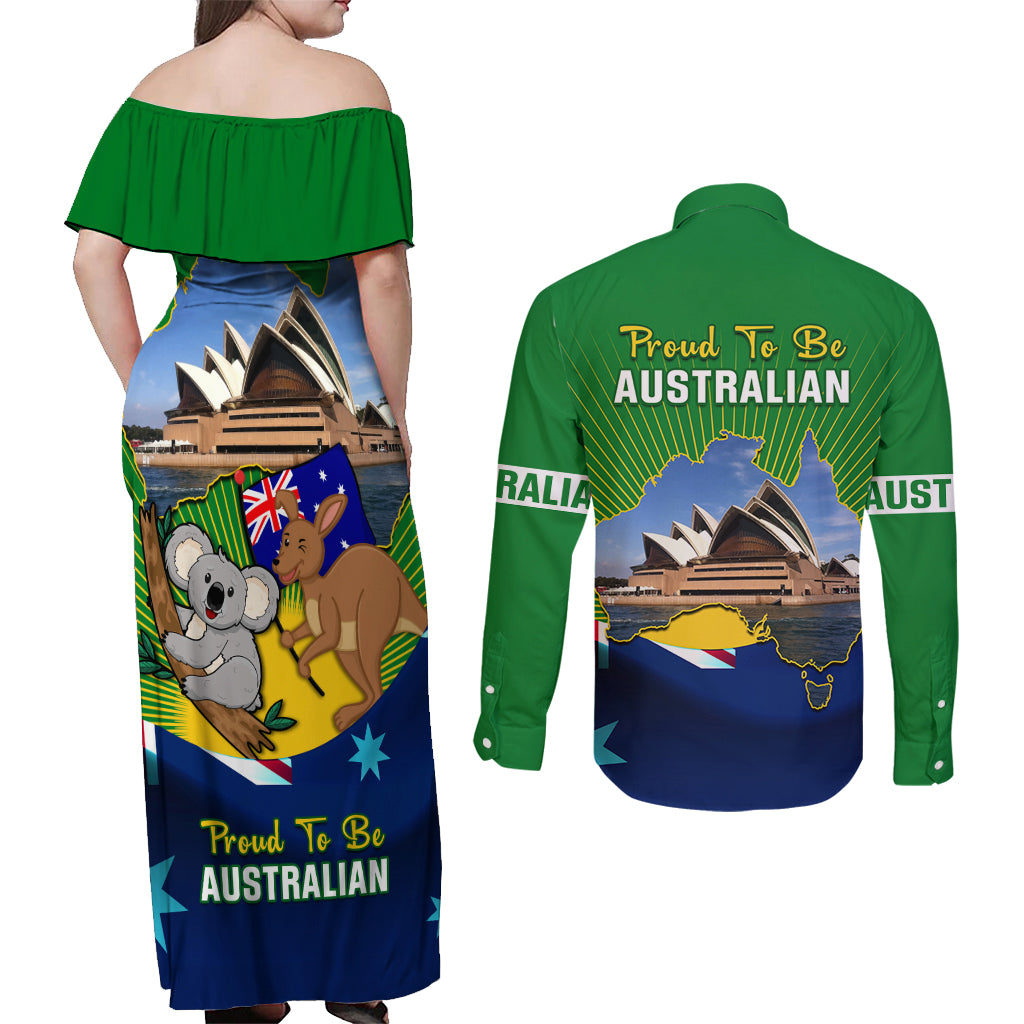 australia-day-couples-matching-off-shoulder-maxi-dress-and-long-sleeve-button-shirt-2024-proud-to-be-australian-national-color