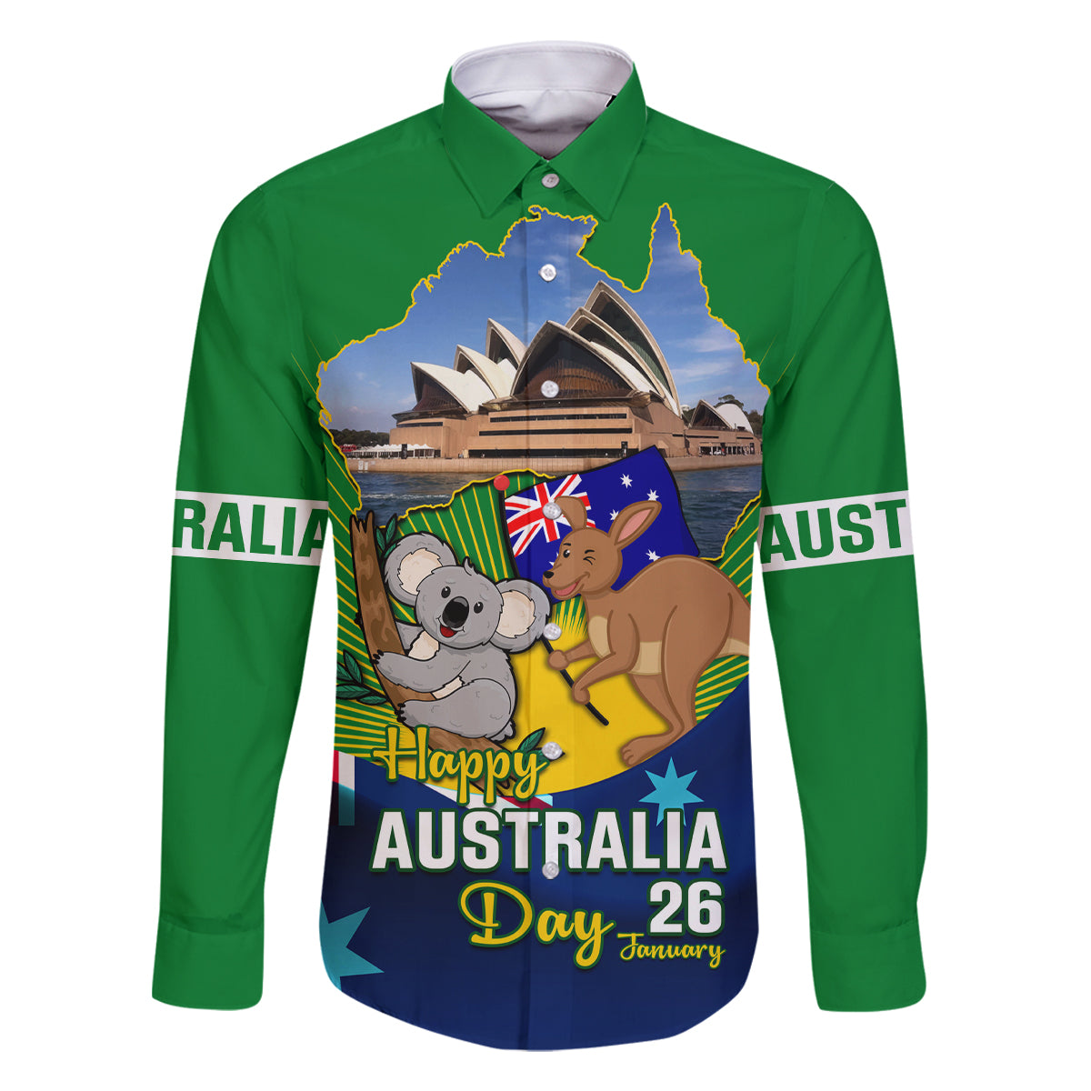 australia-day-family-matching-long-sleeve-bodycon-dress-and-hawaiian-shirt-2024-proud-to-be-australian-national-color