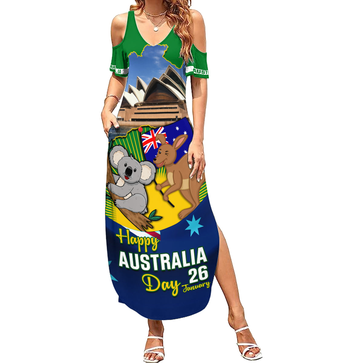 australia-day-family-matching-summer-maxi-dress-and-hawaiian-shirt-2024-proud-to-be-australian-national-color