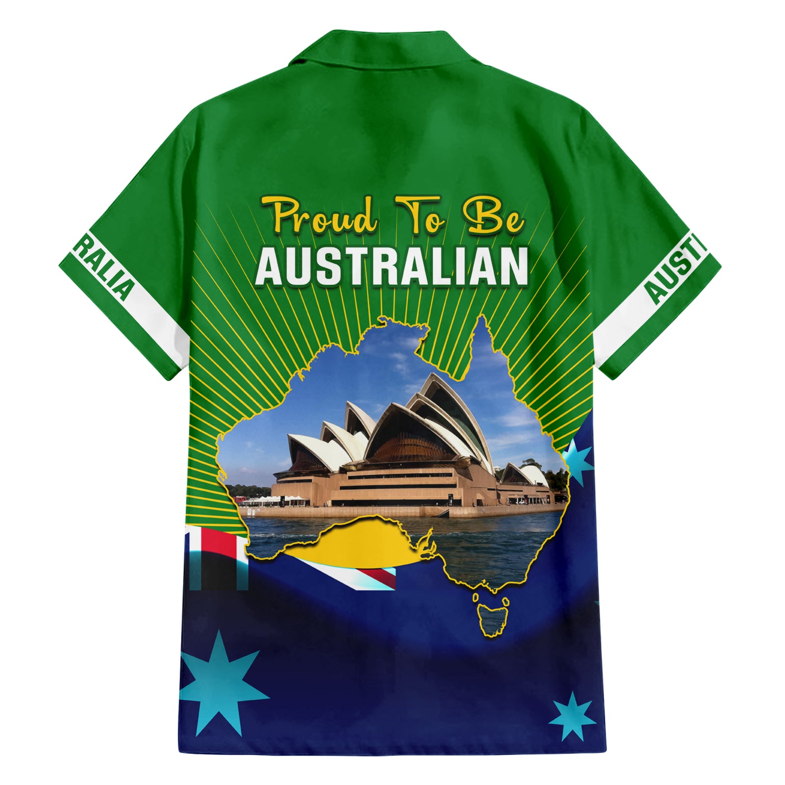 Australia Day Hawaiian Shirt 2024 Proud To Be Australian National Color - Vibe Hoodie Shop