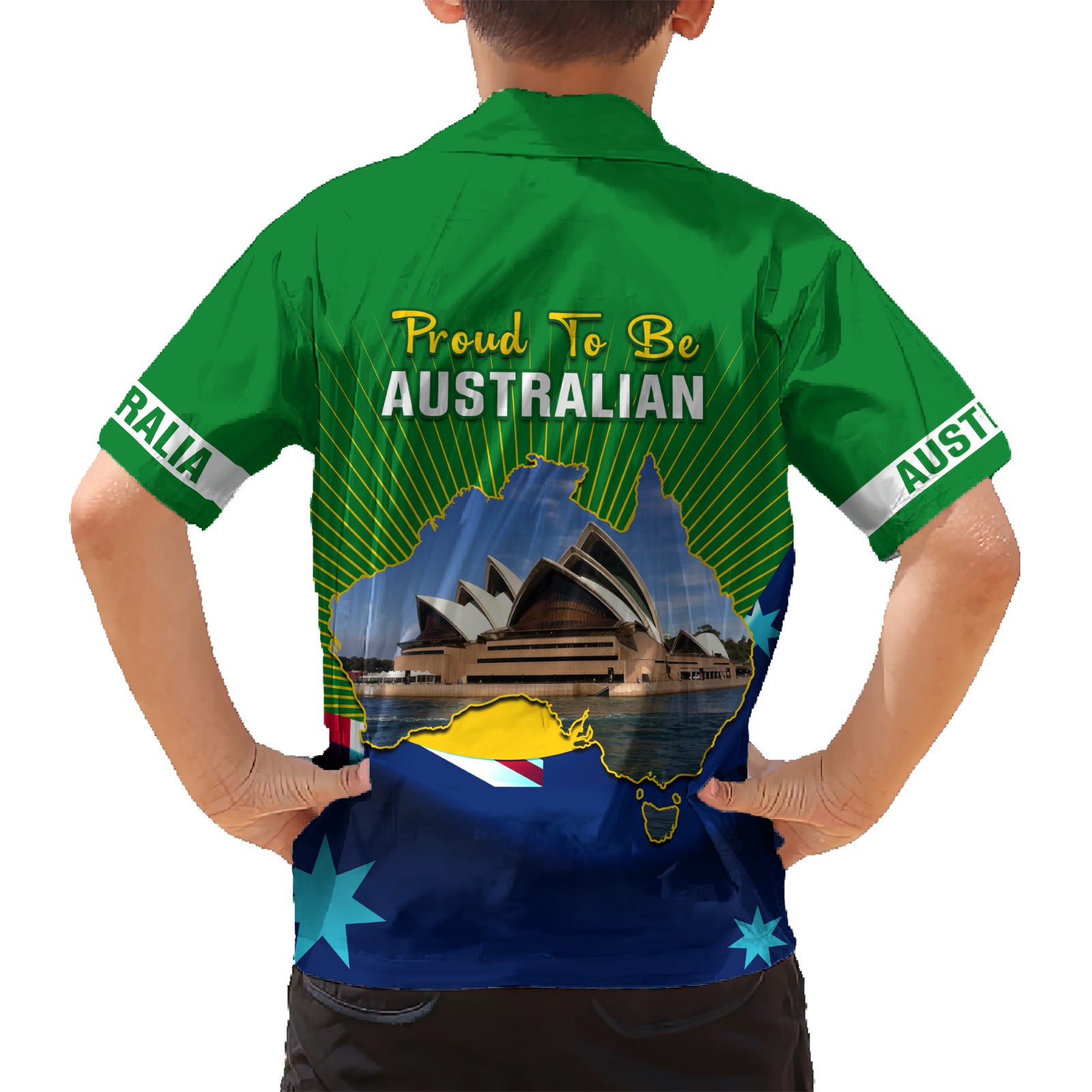 Australia Day Hawaiian Shirt 2024 Proud To Be Australian National Color - Vibe Hoodie Shop