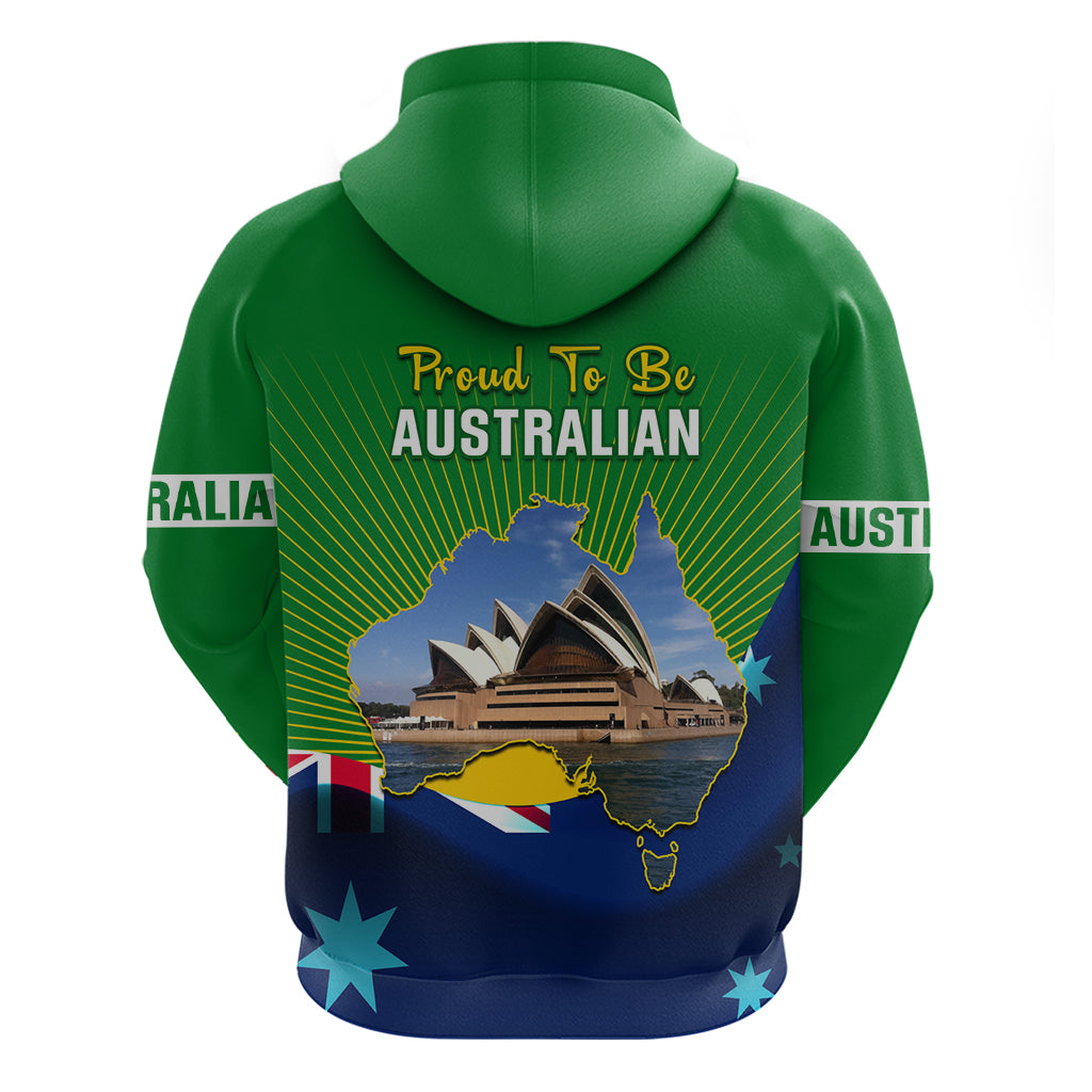 Australia Day Hoodie 2024 Proud To Be Australian National Color - Vibe Hoodie Shop