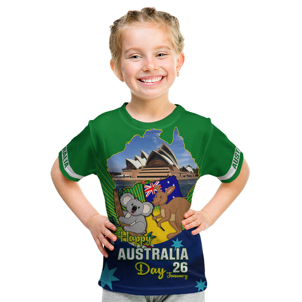 Australia Day Kid T Shirt 2024 Proud To Be Australian National Color - Vibe Hoodie Shop