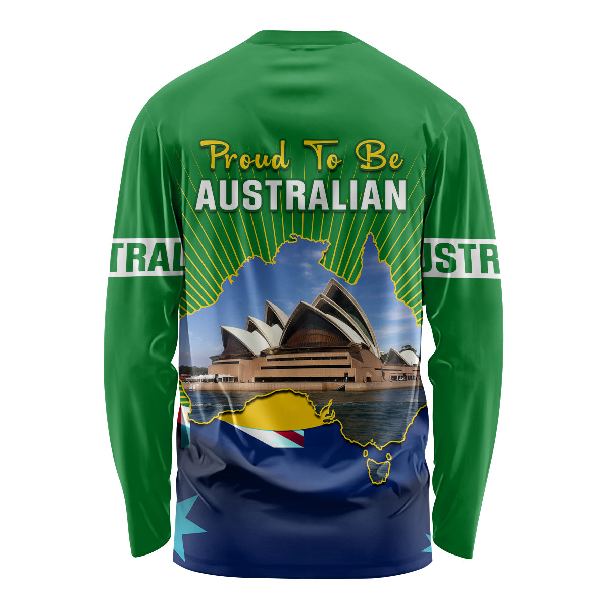 Australia Day Long Sleeve Shirt 2024 Proud To Be Australian National Color - Vibe Hoodie Shop