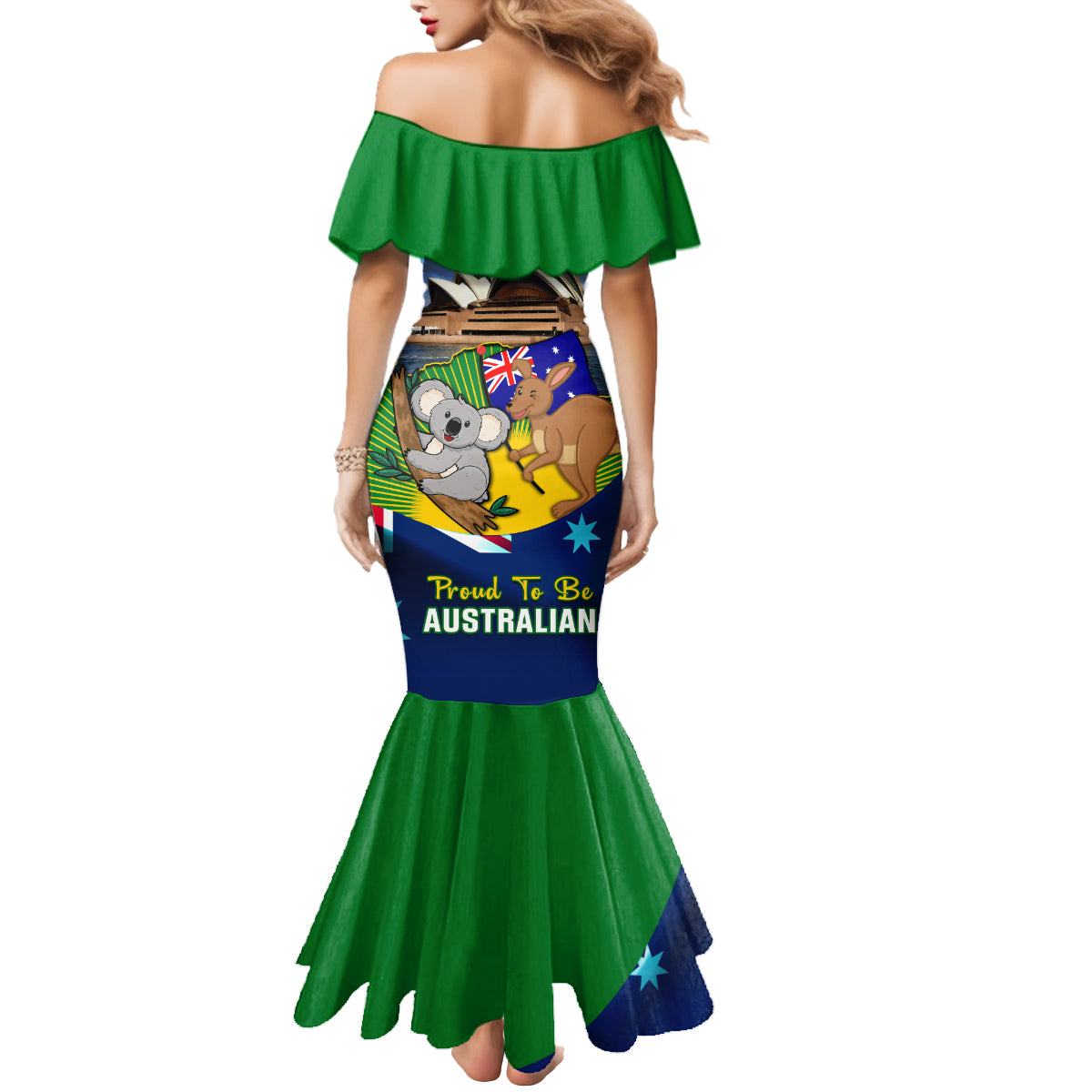 australia-day-mermaid-dress-2024-proud-to-be-australian-national-color