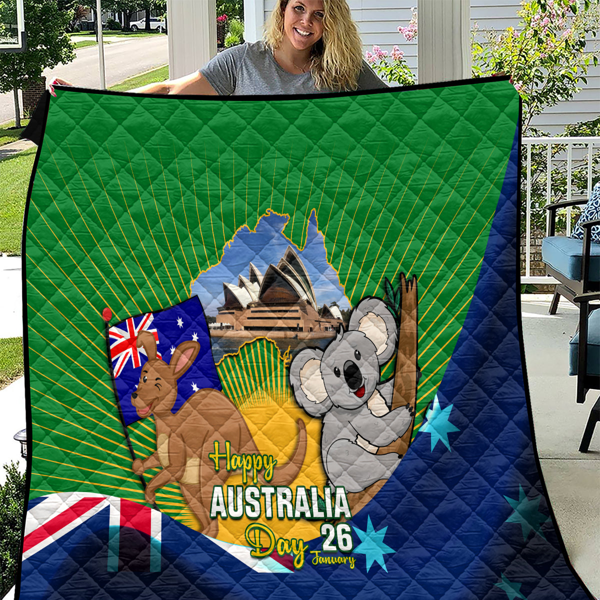 Australia Day Quilt 2024 Proud To Be Australian National Color - Vibe Hoodie Shop