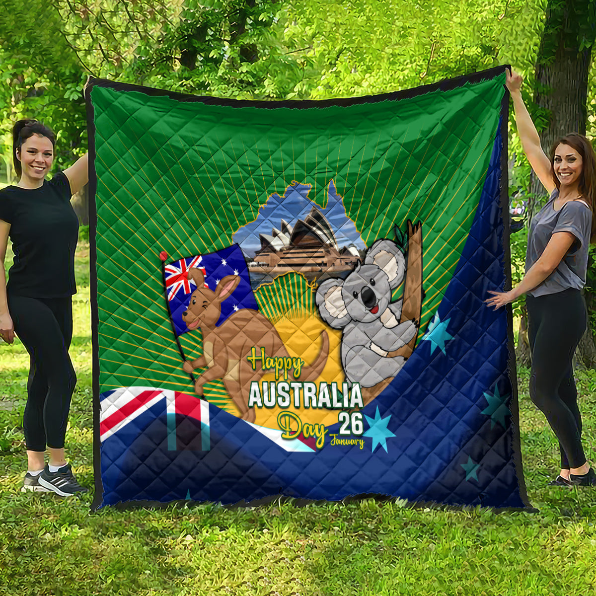 Australia Day Quilt 2024 Proud To Be Australian National Color - Vibe Hoodie Shop